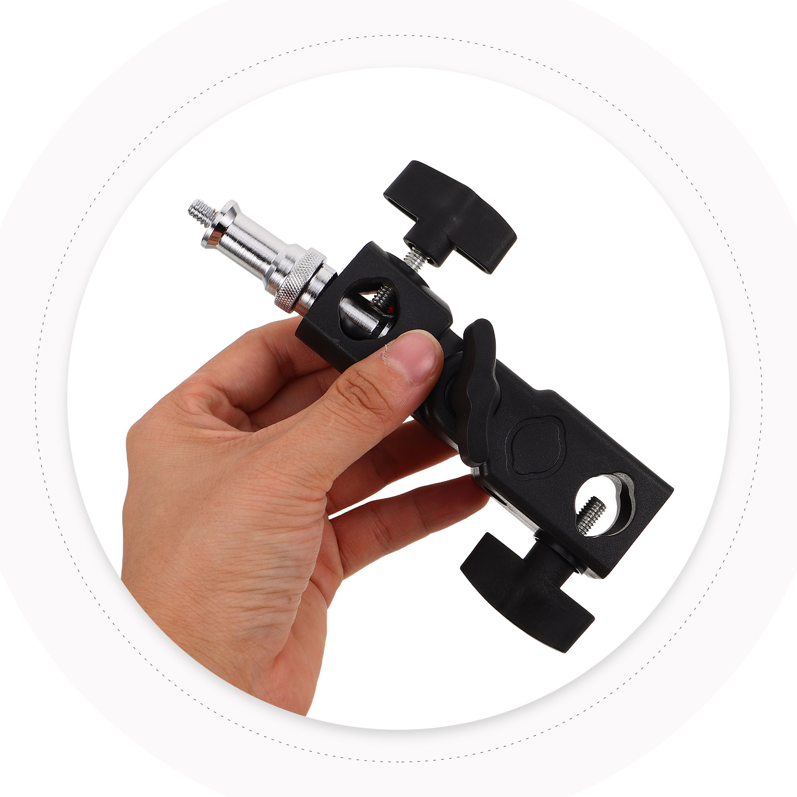 Photography Lighting Umbrella - Multifunctional Adjustable Extension Camera Flash Bracket