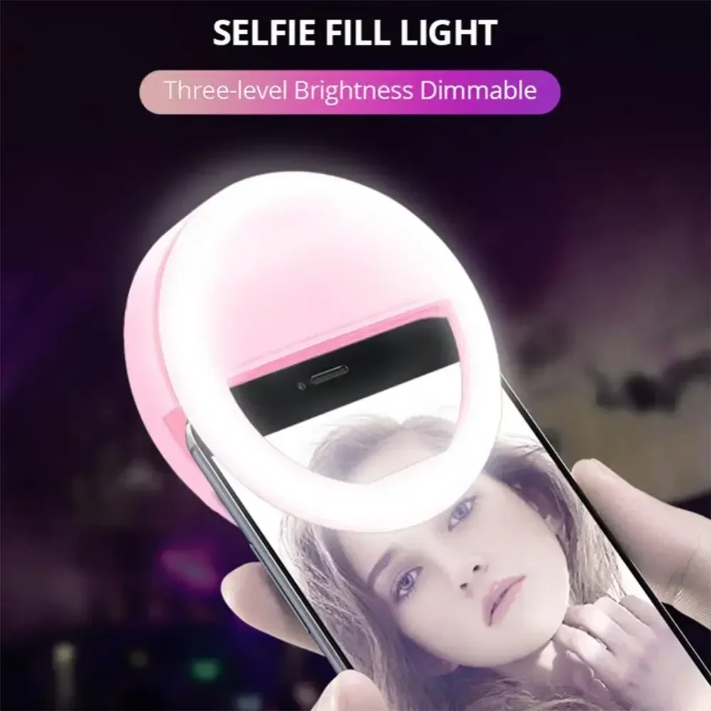 Photography Lighting Description - LED Selfie Ring Light Mobile Phone