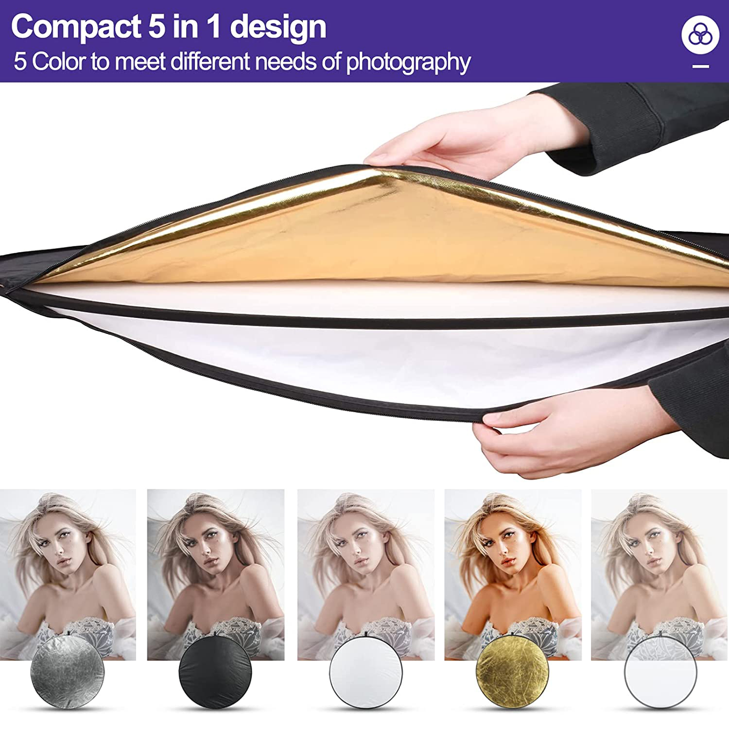 60 80 110cm 5in1 Reflector Pho - Photography Lighting Reflector review and price
