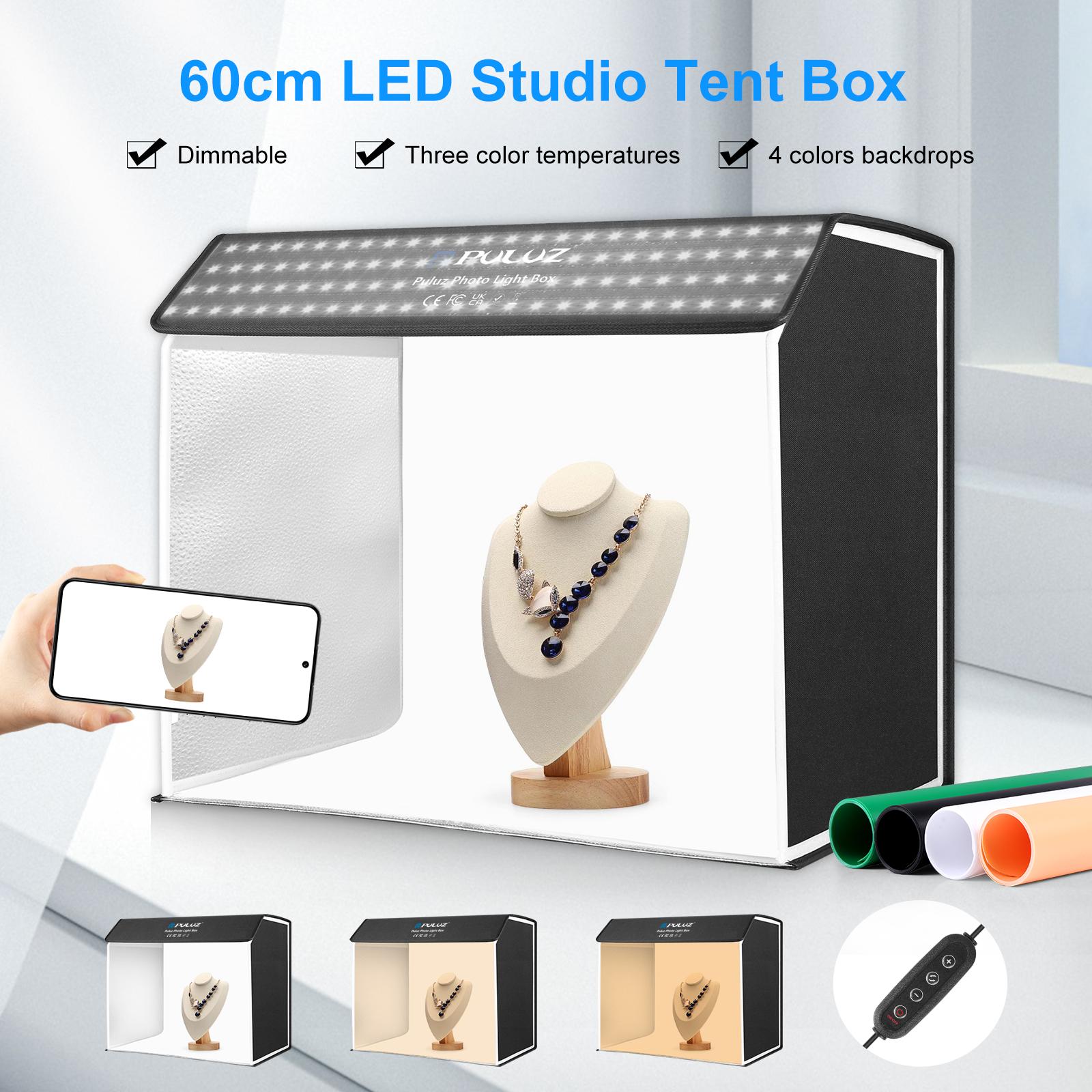 PULUZ 60 x 40cm Photo Studio L - Photography Lighting Kit With Backdrop review and price