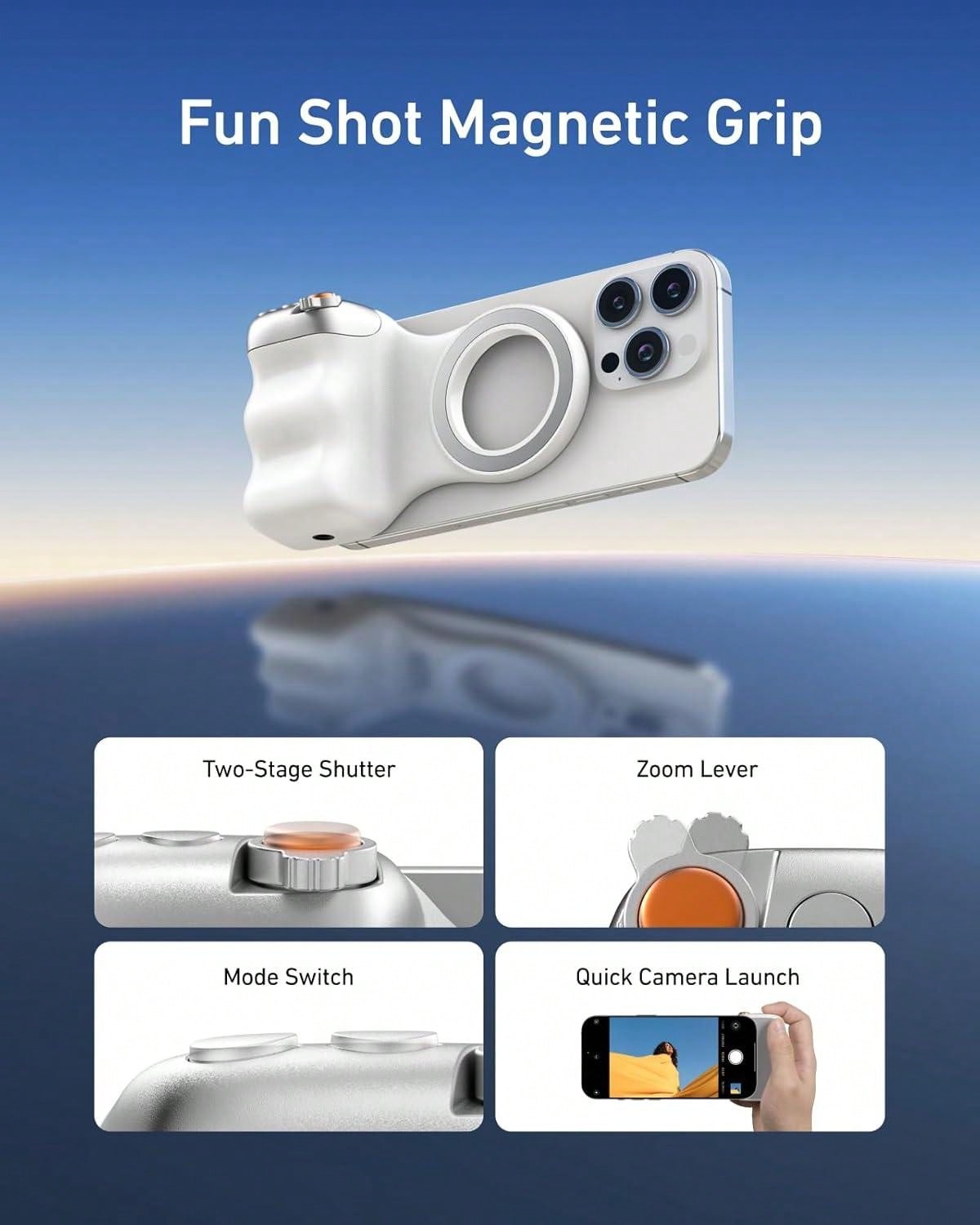 Silver Magnetic Phone Camera G - Photography Lighting Kits review and price