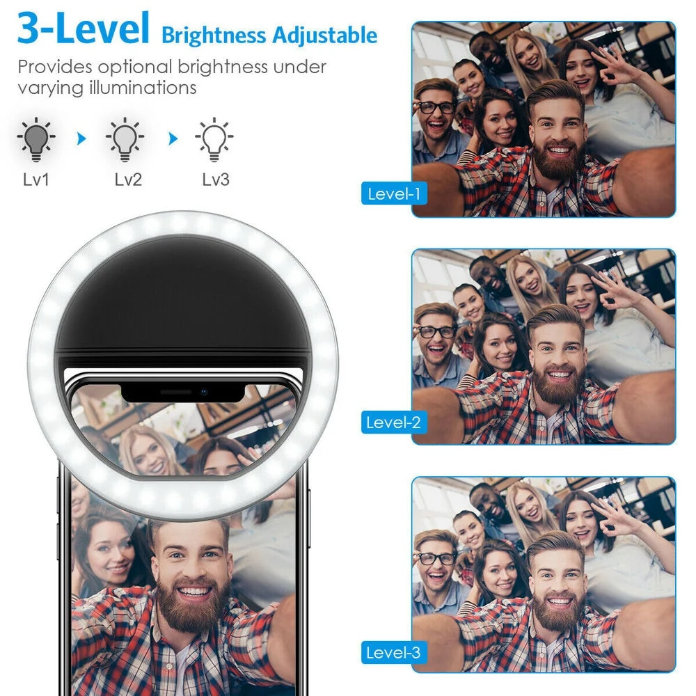 USB Charging LED Selfie Ring L - Photography Lighting Description review and price