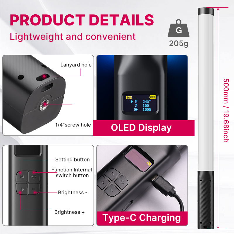Ulanzi VL119 Handheld RGB Colo - Photography Lighting Set review and price