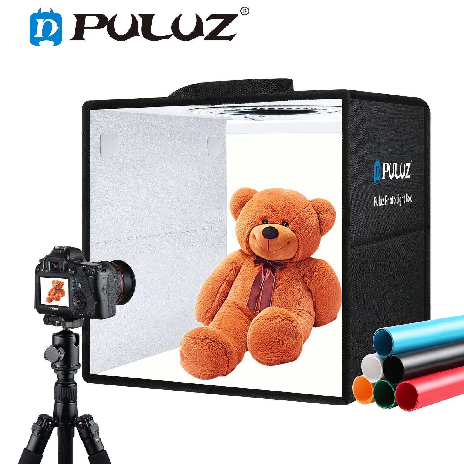 PULUZ 30cm 12inch Lightbox Min - Photography Lighting Kit With Backdrop review and price