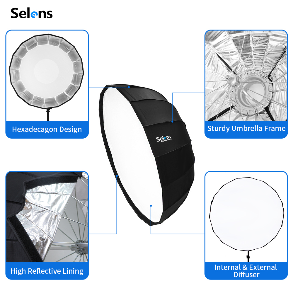 Selens 85cm Umbrella Radar Sof - Photography Lighting Umbrella review and price