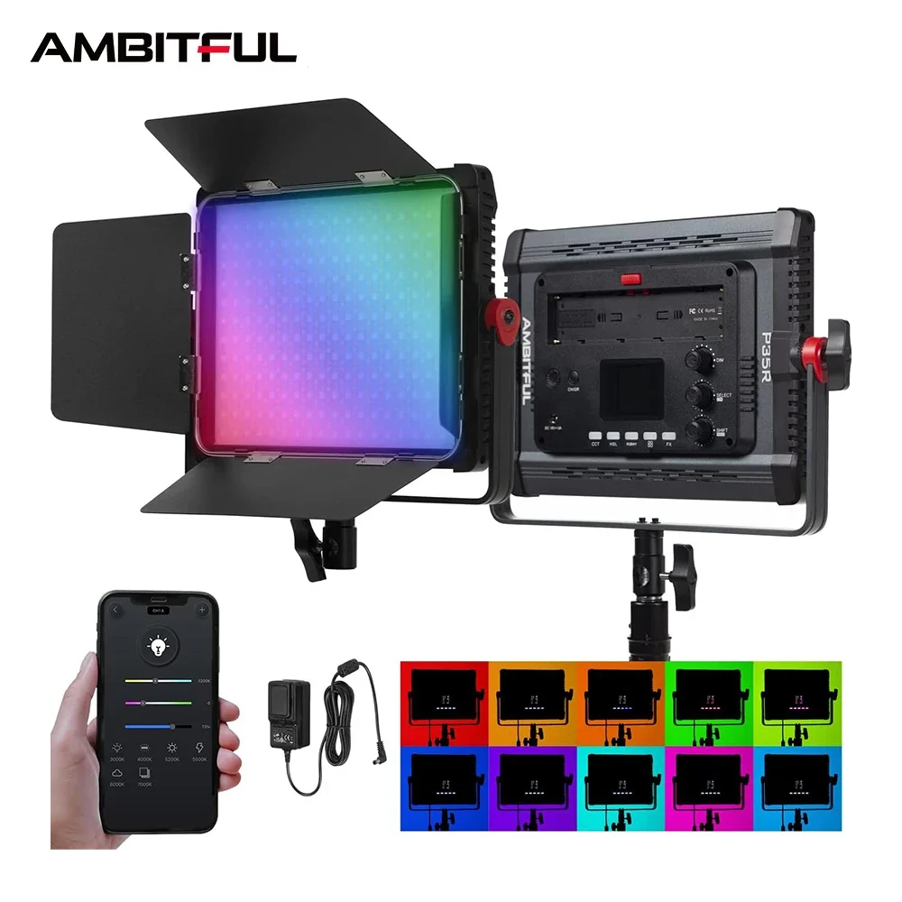 AMBITUFL P35R 30W RGB LED Vide - Photography Lighting Kits review and price