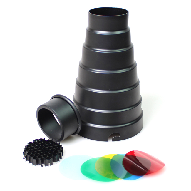 Metal Conical Snoot with Honey - Snoot Flash Modifier review and price