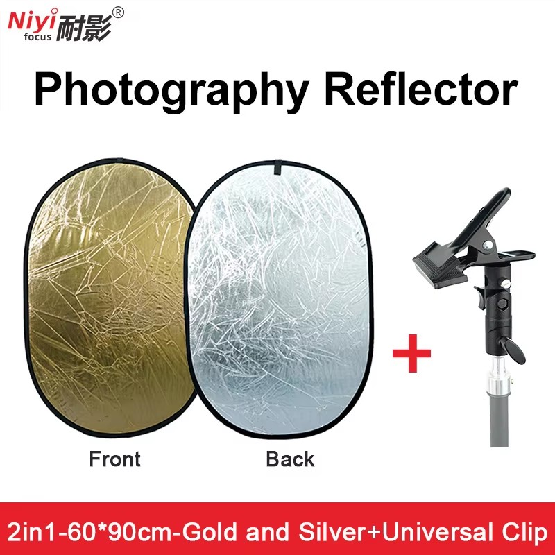 2in1 Round Portable Reflector  - Photography Lighting Reflector review and price