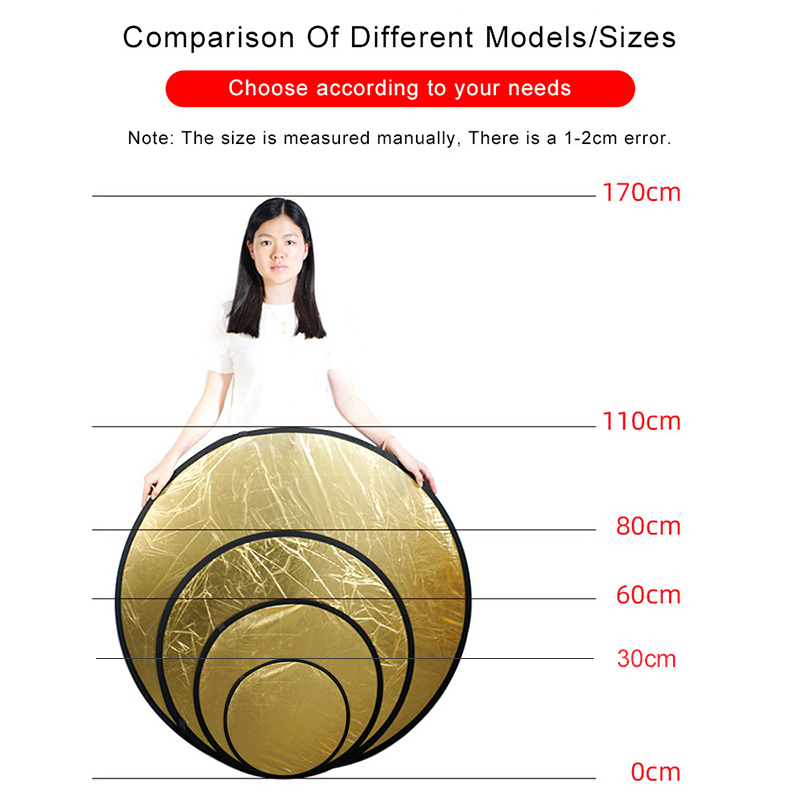 2in1 Round Portable Reflector  - Photography Lighting Reflector review and price
