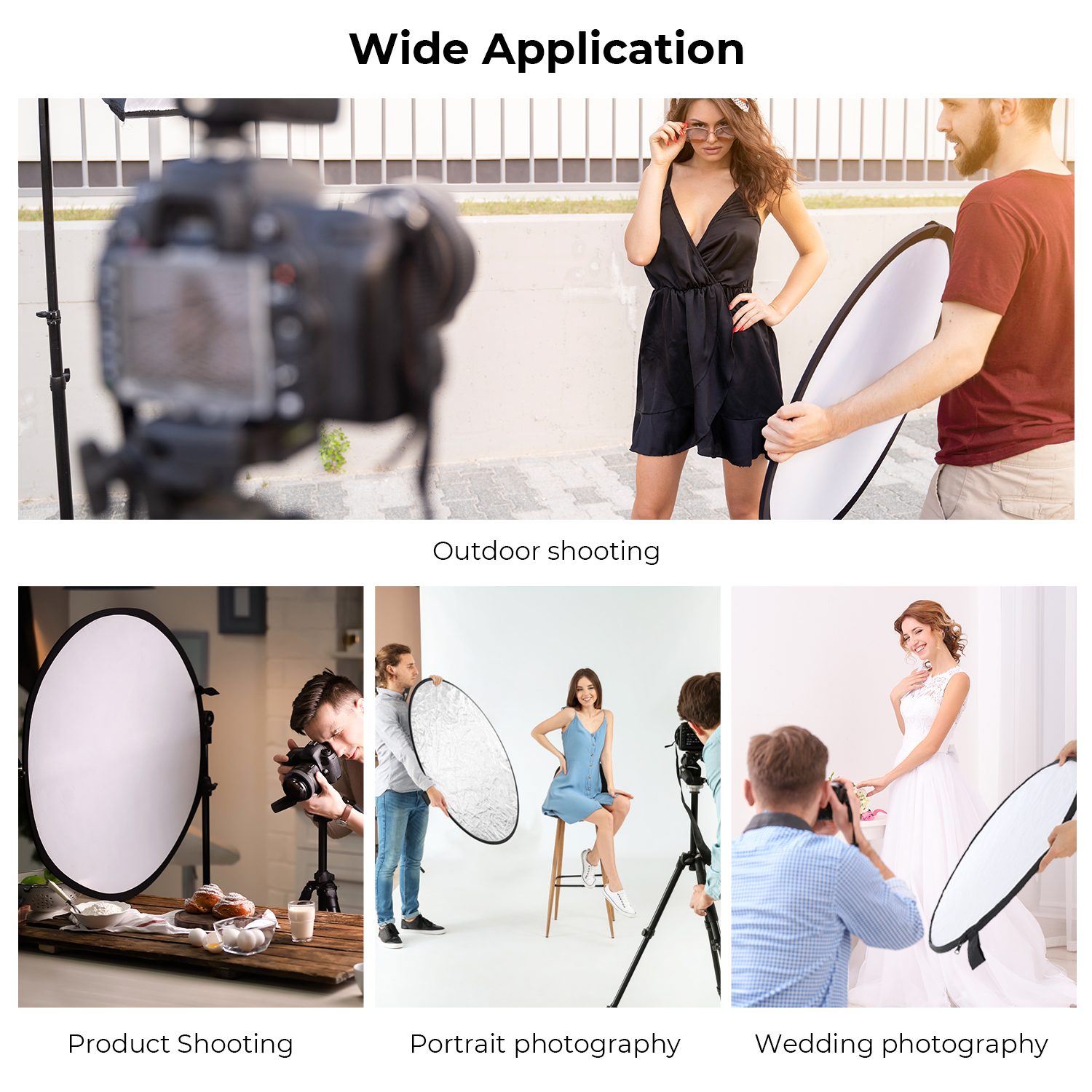 K&F CONCEPT 56/80/110cm 5-in-1 - Photography Lighting Reflector review and price