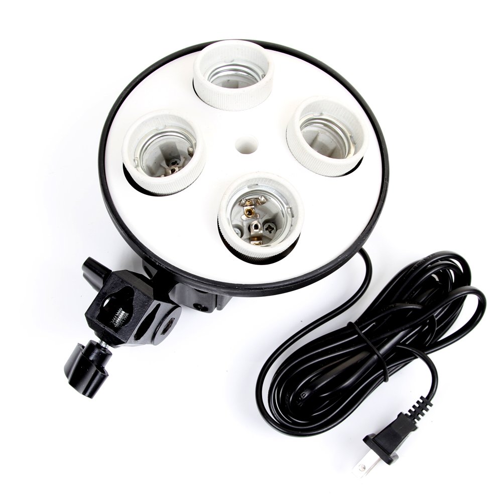 E27 Base Four Lamp Holder  Lig - Photography Lighting Kits review and price
