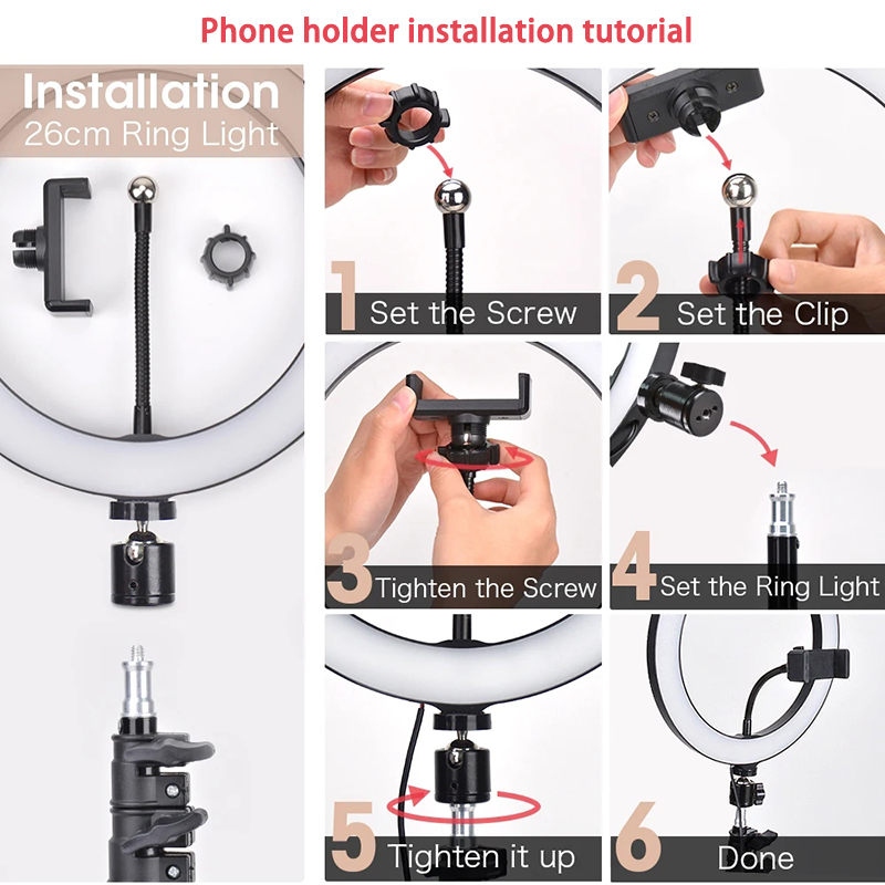 Video Light 16/26/33cm Selfie  - Photography Lighting Description review and price