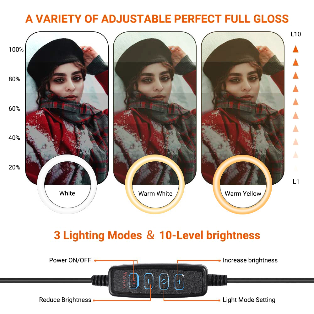 26cm 10 inch Led Ring Selfie L - Photography Lighting Kits review and price