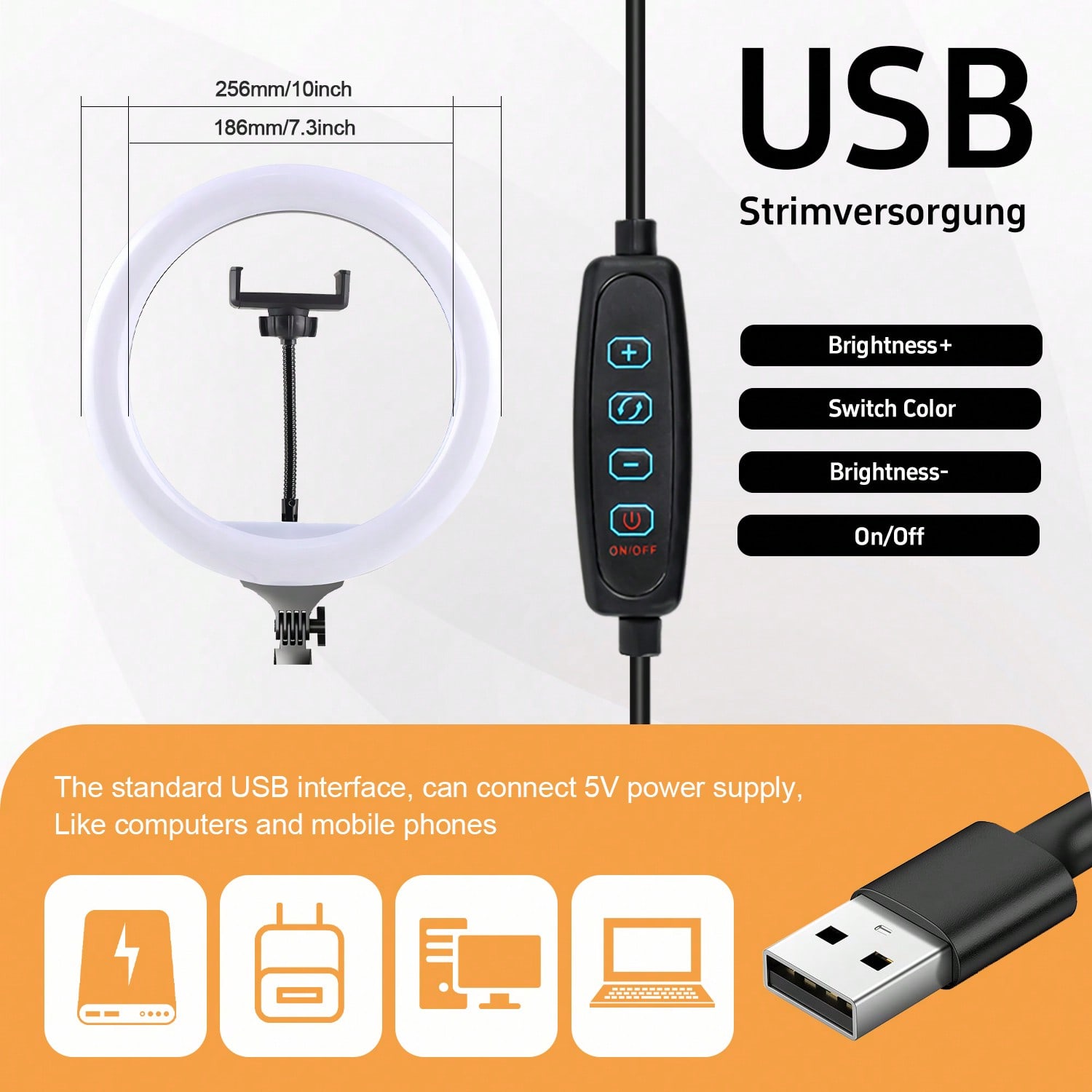 10 Inch 3 Color Dimmable LED R - Photography Lighting Kits review and price
