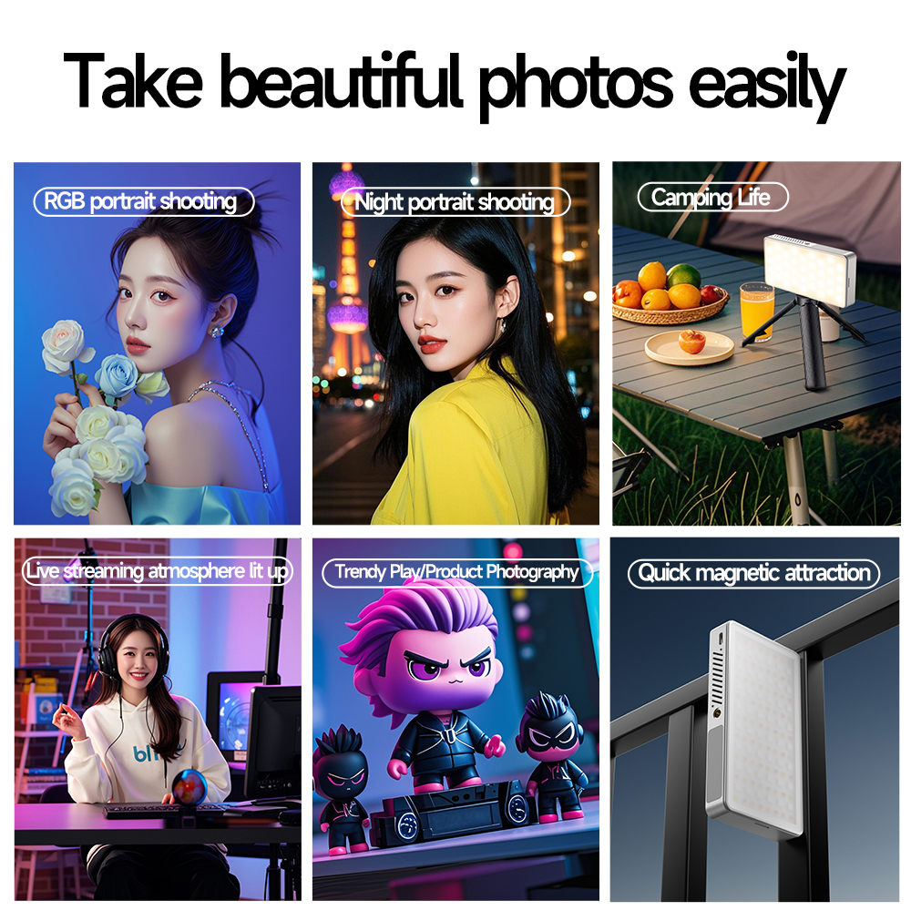 Mini Rechargeable R9PRO full-c - Photography Lighting Description review and price