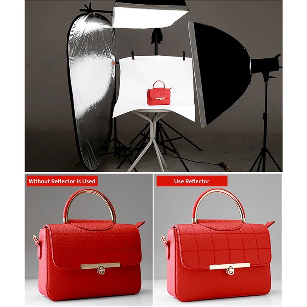 60/80/110CM 5-in-1 Collapsible - Photography Lighting Reflector review and price