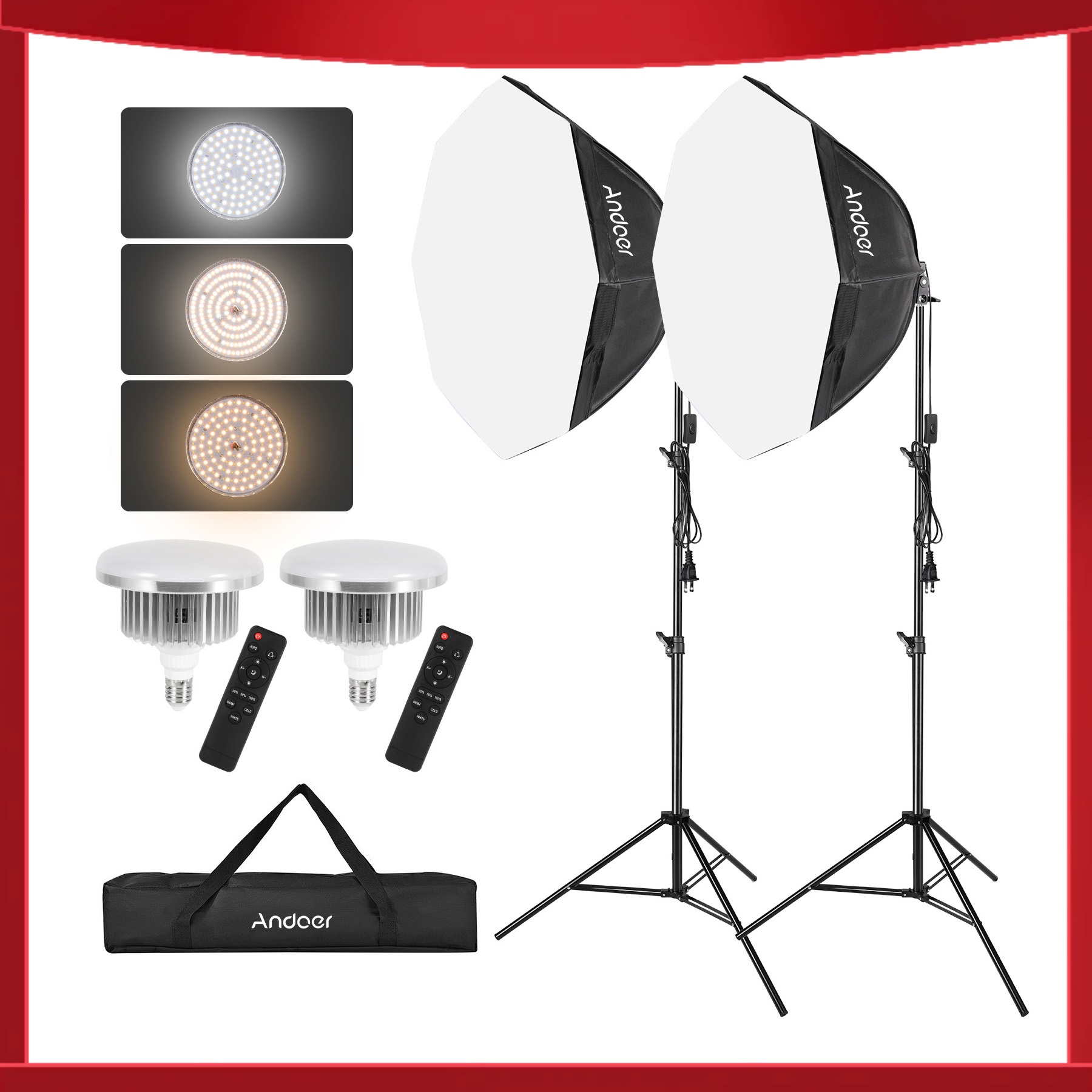 Andoer Studio Photography Ligh - Photography Lighting Set review and price