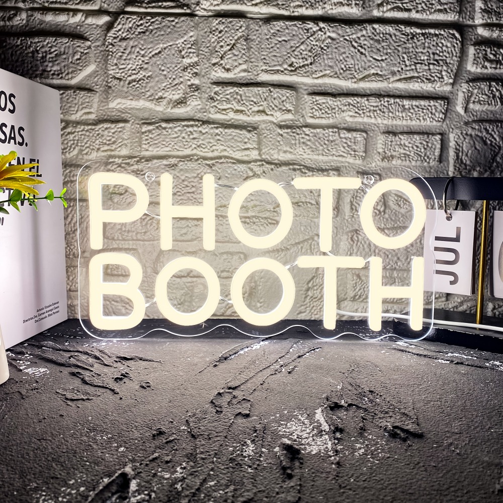 Photo Booth Neon Sign, Photo S - Photography Lighting Wedding Reception review and price