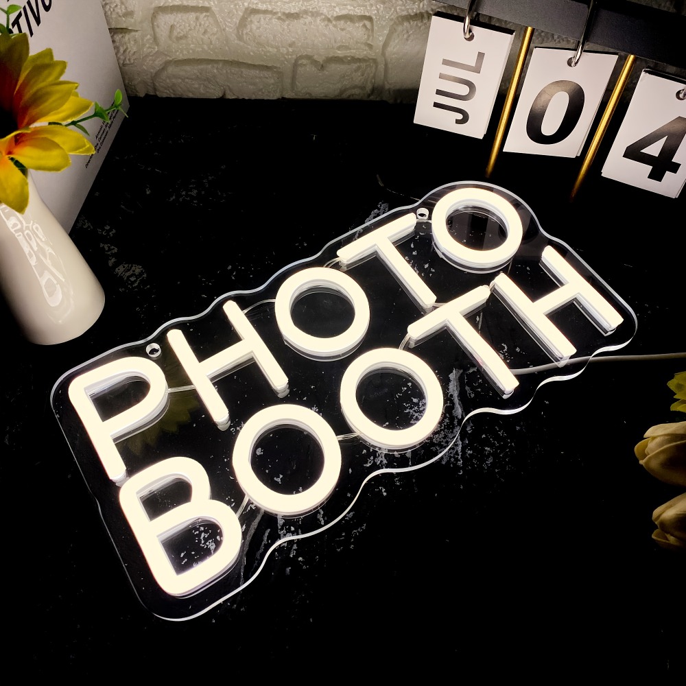 Photo Booth Neon Sign, Photo S - Photography Lighting Wedding Reception review and price