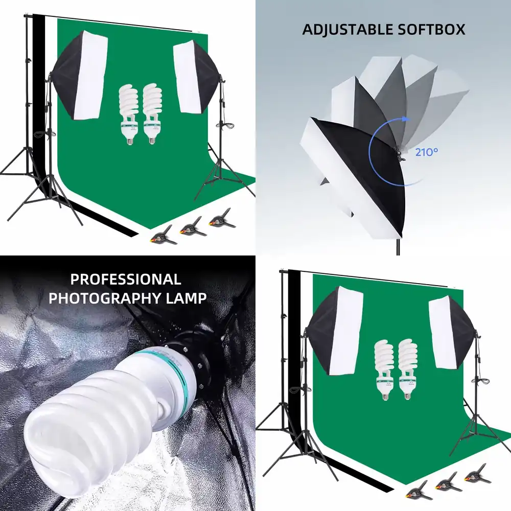1 Photo Studio Equipment 2.6*3 - Photography Lighting Kit With Backdrop review and price
