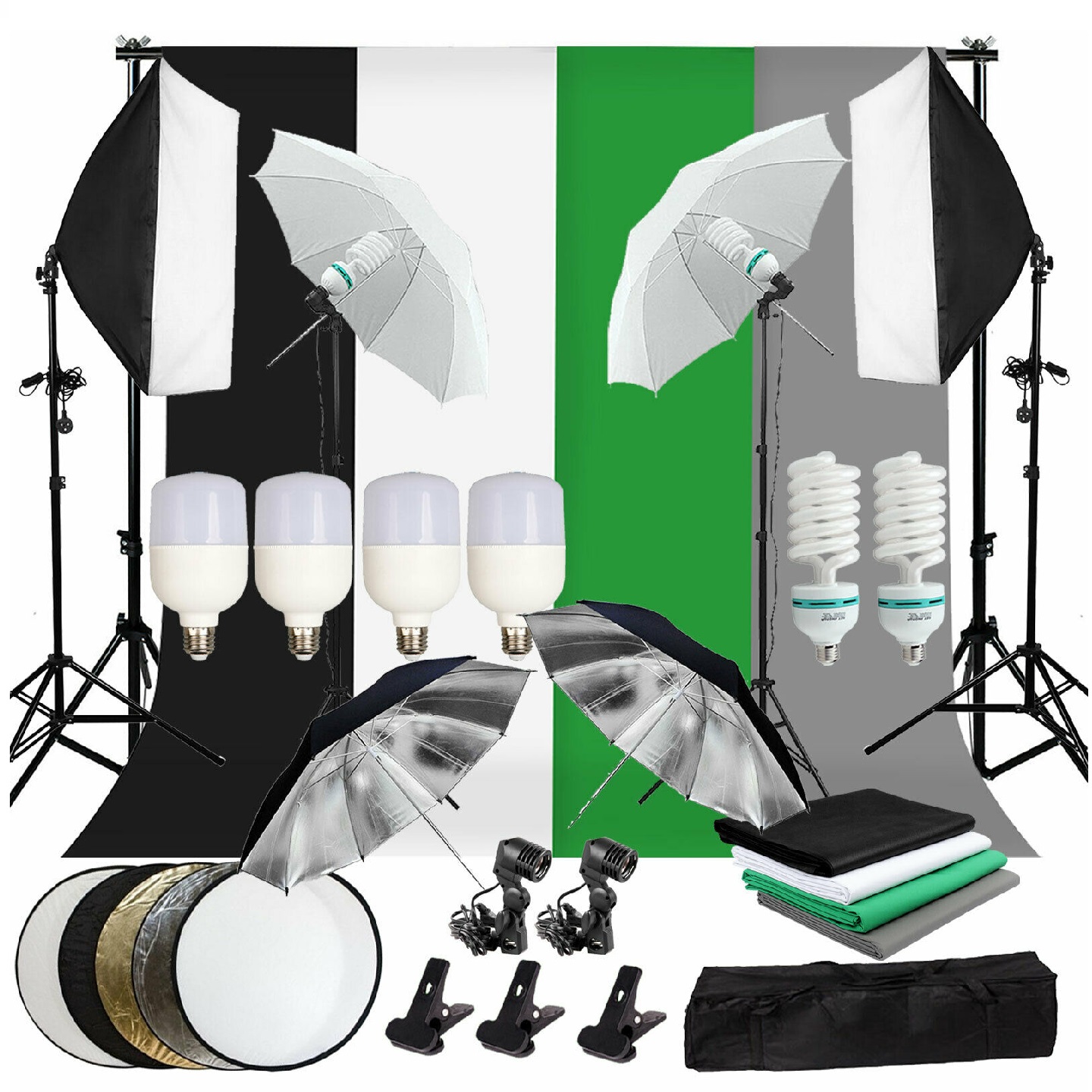 Gold Seller Full Set Photograp - Photography Lighting Kit With Backdrop review and price
