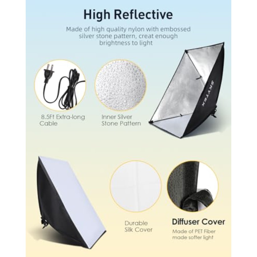 Lighting Kit Pack, 20x28in Sof - Photography Lighting Kits review and price