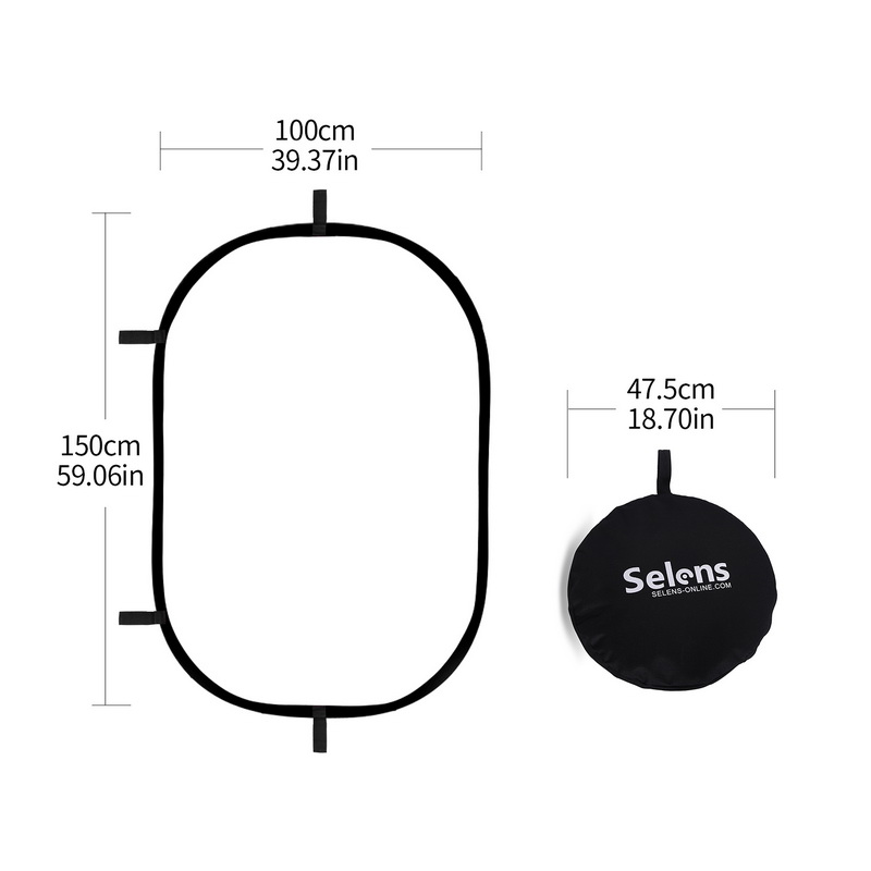 100X150CM Foldable Oval Reflec - Photography Lighting Reflector review and price