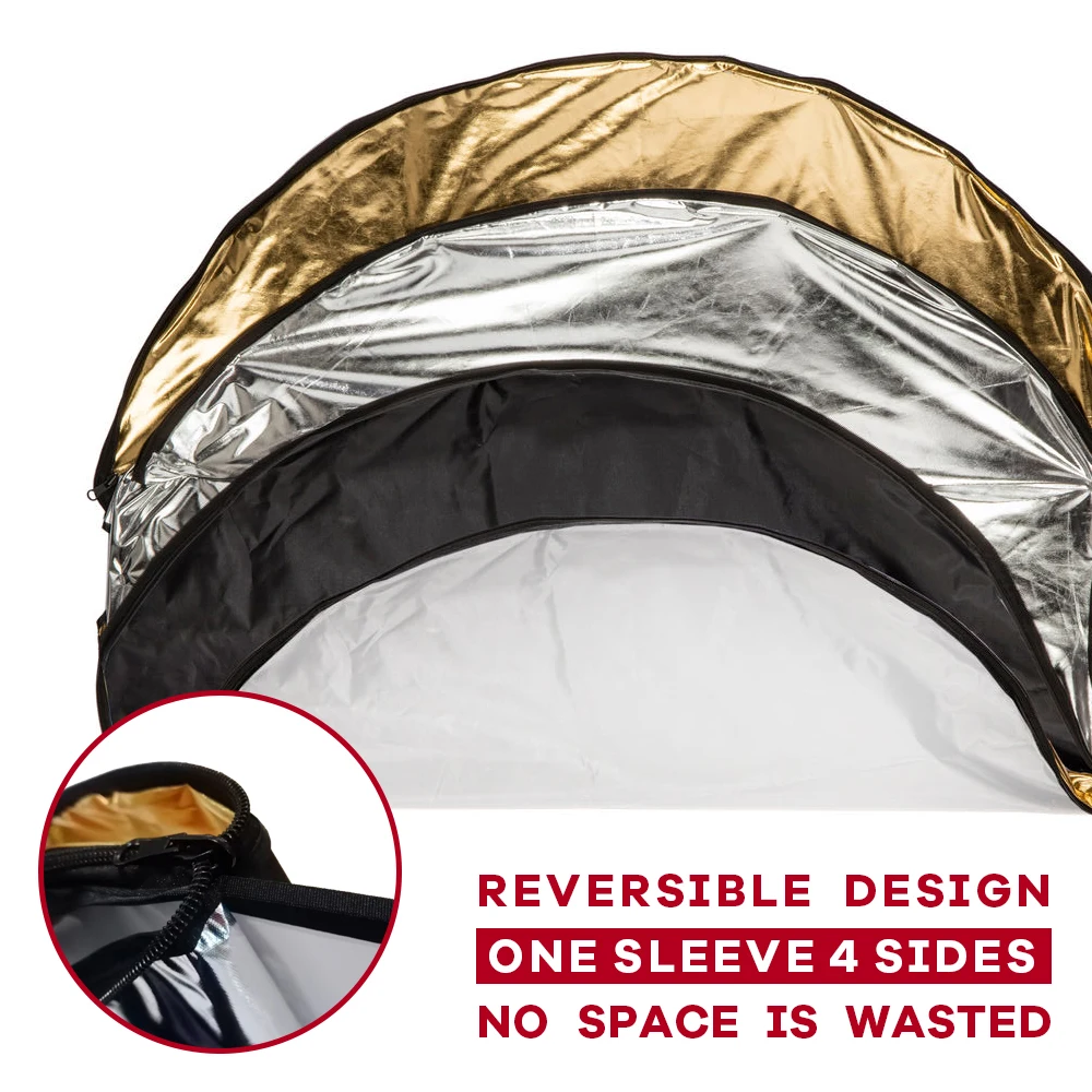 60/80/110cm 5-in-1 Collapsible - Photography Lighting Reflector review and price