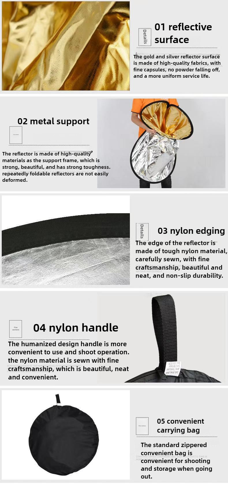 60*90cm Portable Collapsible P - Photography Lighting Reflector review and price