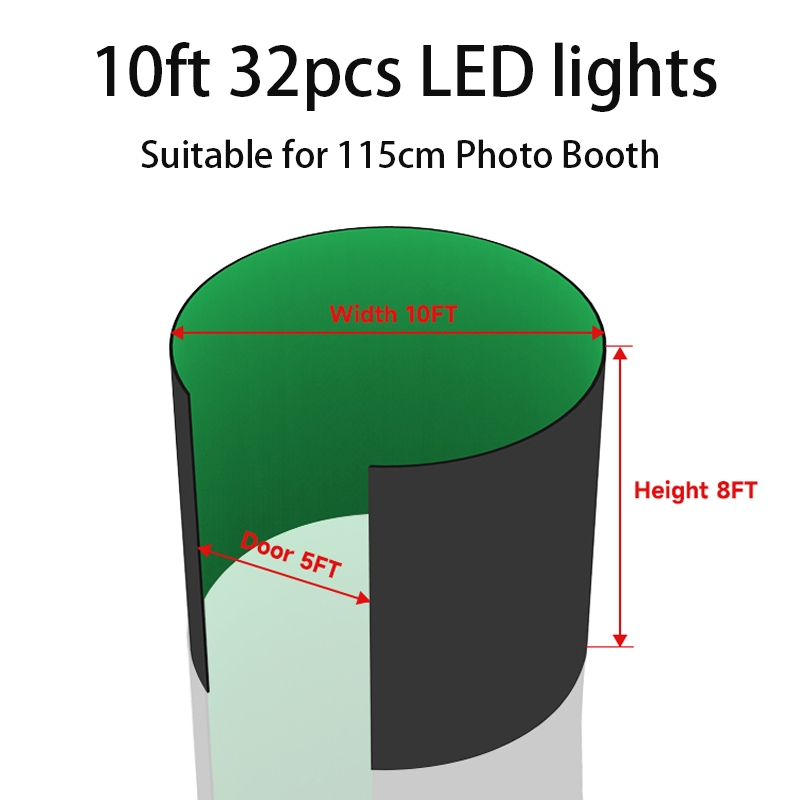 360 Photo Booth Enclosure Free - Photography Lighting Kit With Backdrop review and price